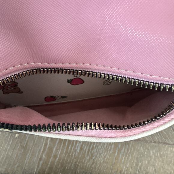 Rilakkuma Mini Backpack Teddy Bear Strawberry White Pink San-X Bioworld Small - Picture 12 of 16